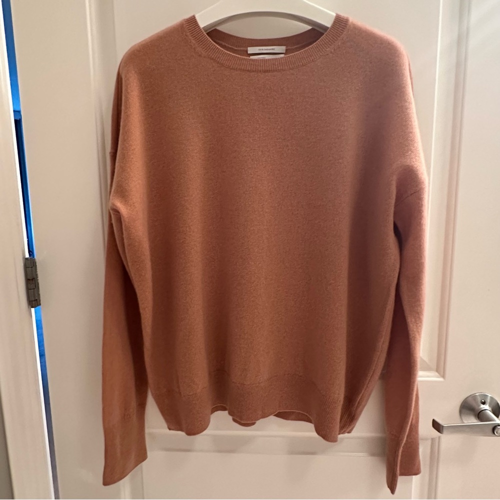 Nordstrom Signature Cashmere Crewneck sweater in tan / camel size XXL